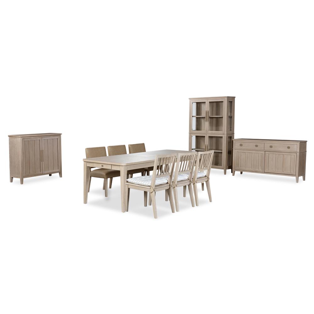 Camden Wood Dining Chair with Detachable Cushion in Chai and Oat, set of 2