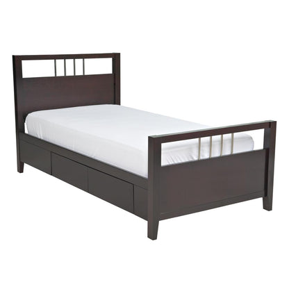 Nevis Platform Storage Bed in Espresso