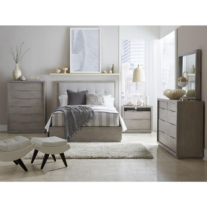 Oxford Upholstered Footboard Storage Bed in Mineral