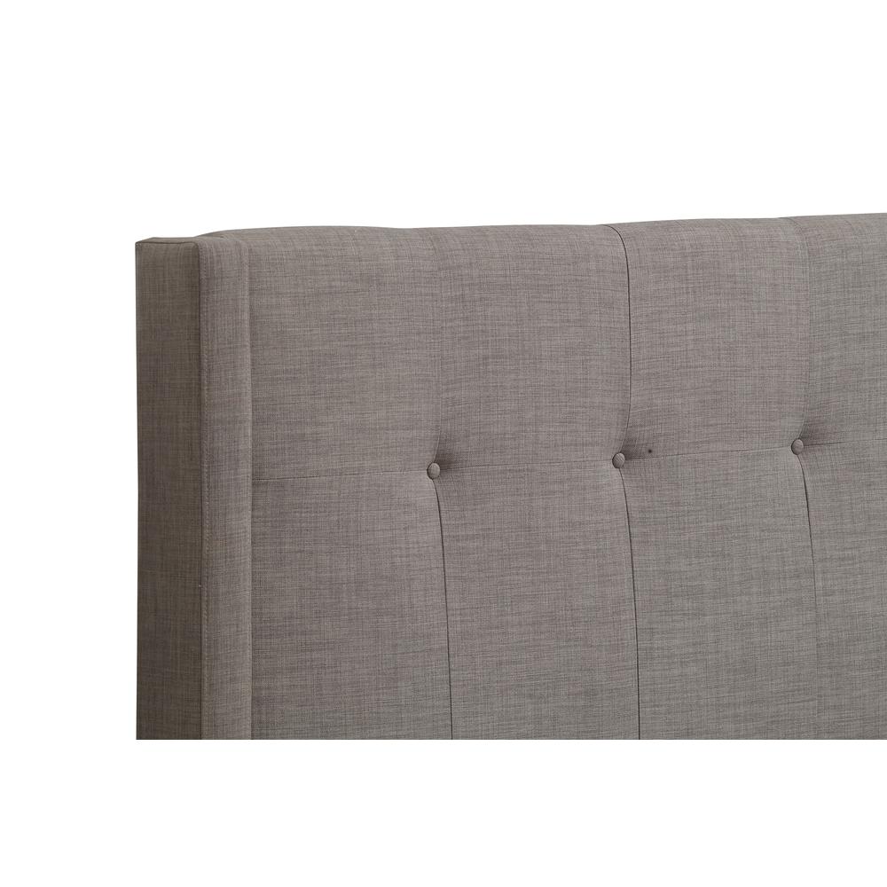 Madeleine Wingback Upholstered Headboard in Dolphin Linen