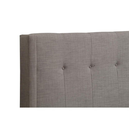 Madeleine Wingback Upholstered Headboard in Dolphin Linen