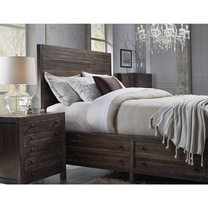 Townsend Solid Wood Storage Bed in Java