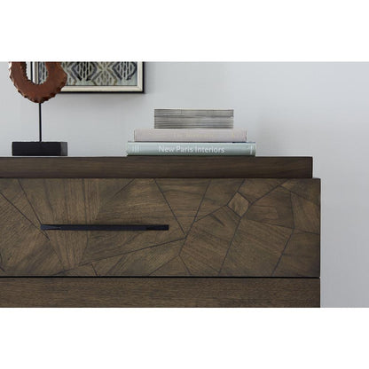 Broderick Two-Drawer Nightstand in Wild Oats Brown