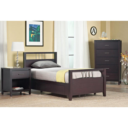Nevis Platform Storage Bed in Espresso