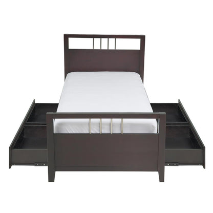 Nevis Platform Storage Bed in Espresso