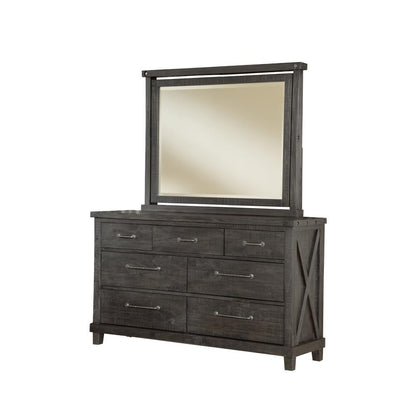 Yosemite Solid Wood Mirror in Cafe