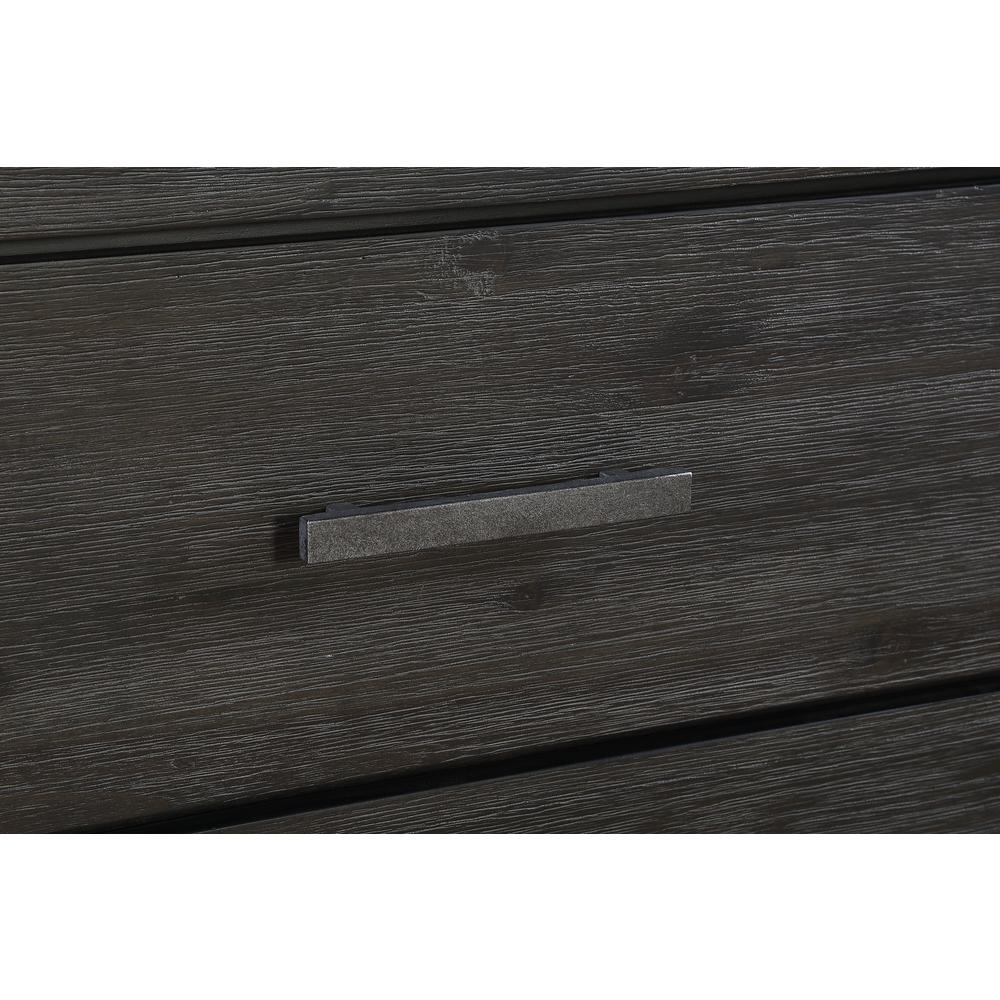 Meadow Five Drawer Solid Wood Chest in Graphite (2024)