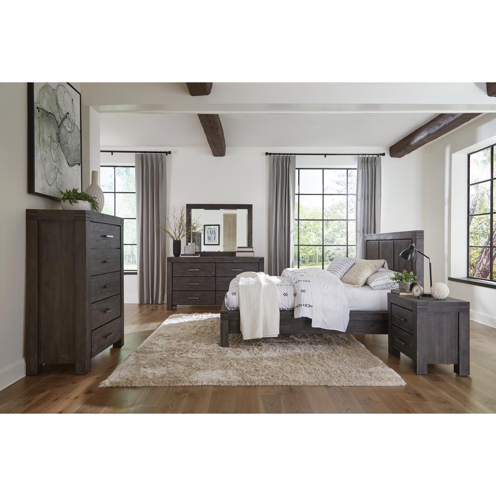 Meadow Five Drawer Solid Wood Chest in Graphite (2024)