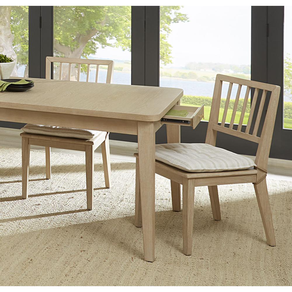 Camden Wood Dining Chair with Detachable Cushion in Chai and Oat, set of 2