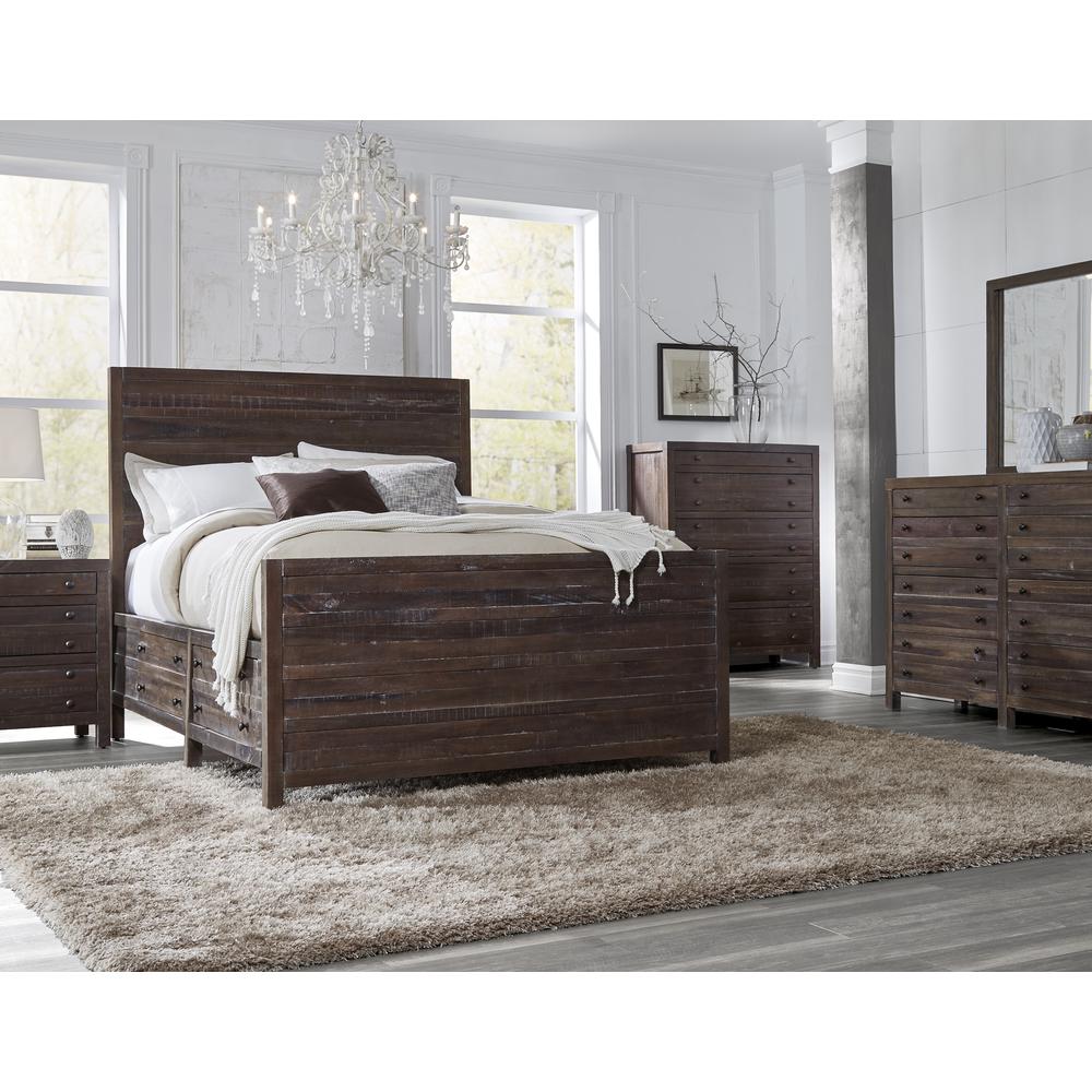 Townsend Five Drawer Solid Wood Chest in Java (2024)