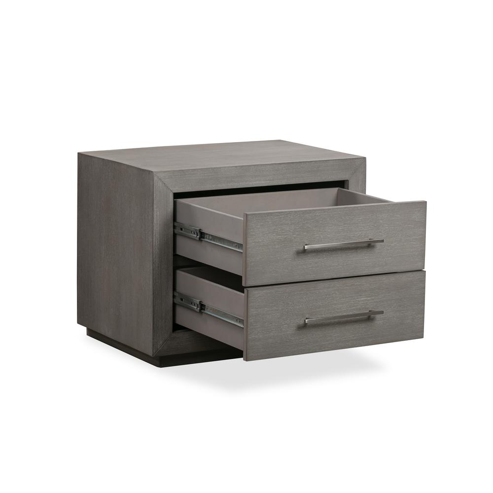 Melbourne Two Drawer Nightstand with USB in Mineral