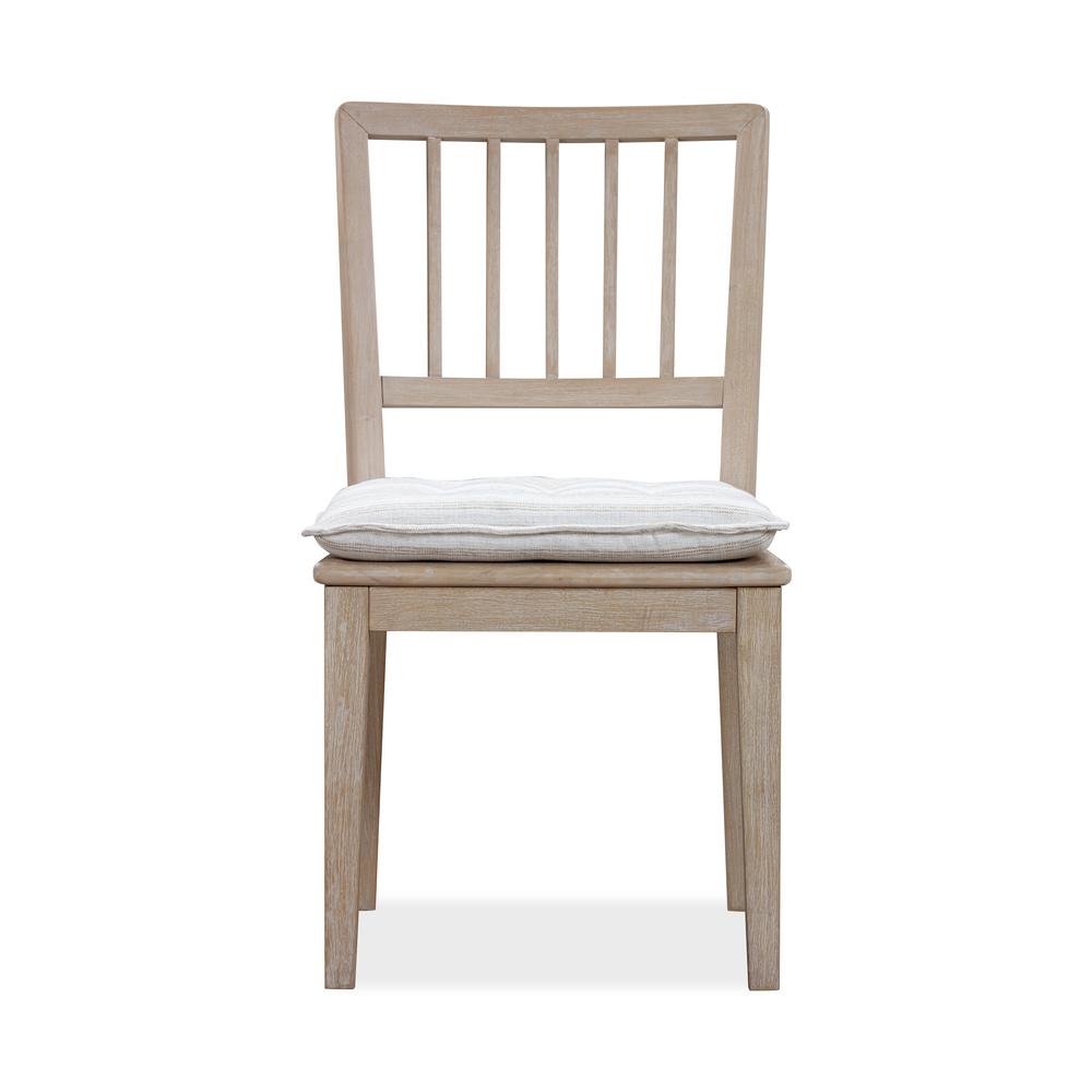 Camden Wood Dining Chair with Detachable Cushion in Chai and Oat, set of 2