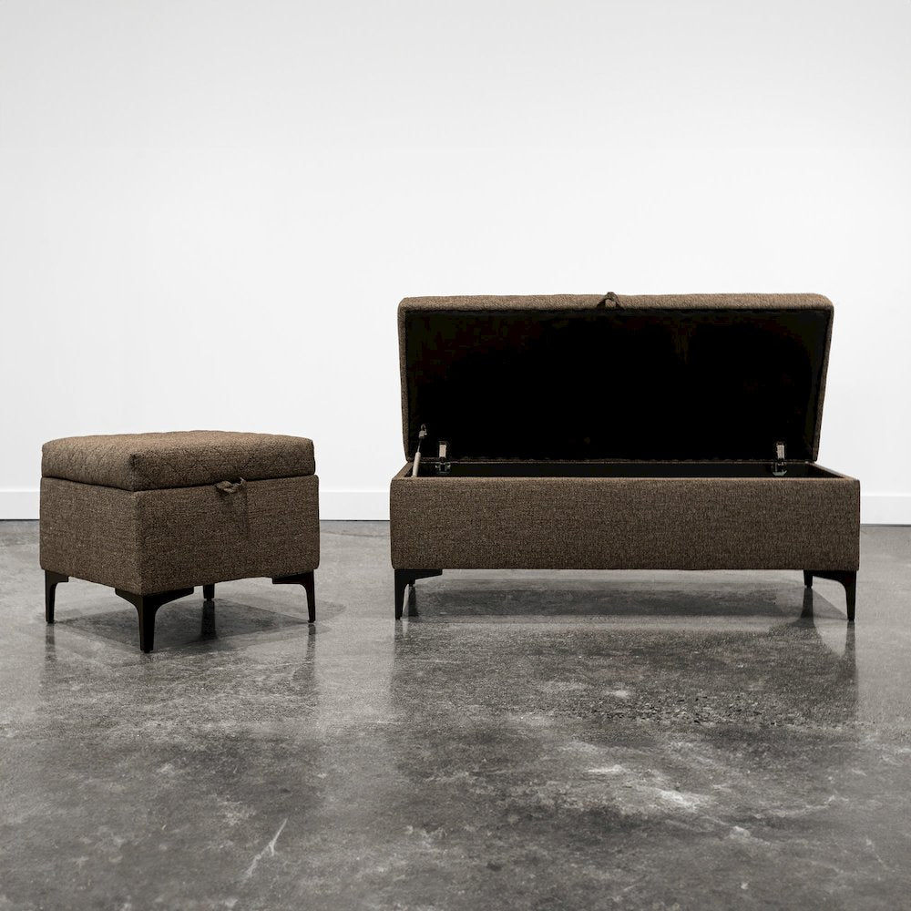 Reece Storage Bench - Medium Brown