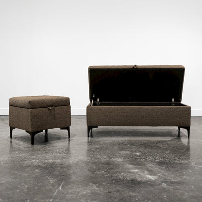 Reece Storage Bench - Medium Brown