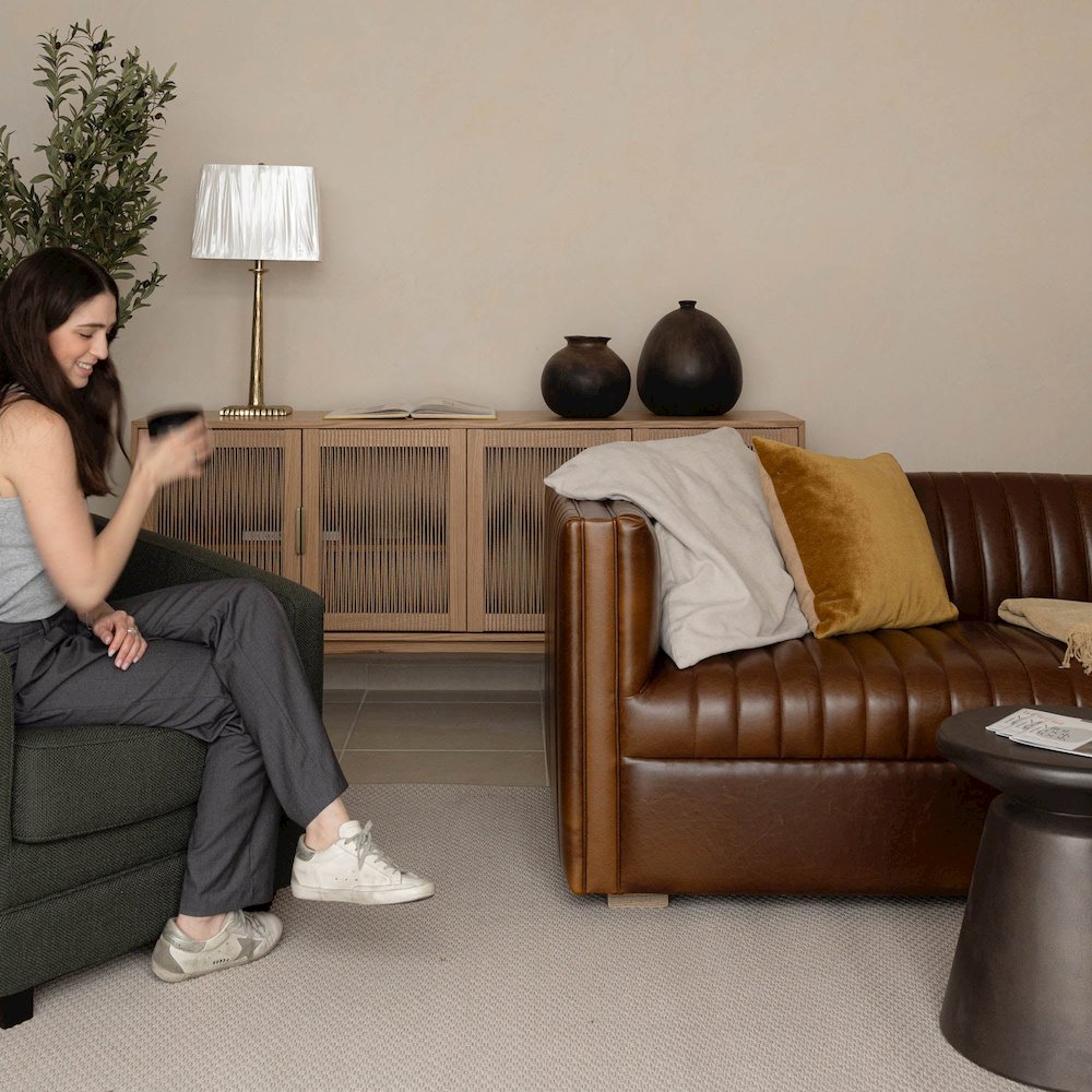Channel Sofa - Camel Brown