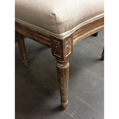 Napoleon Dining Chair with Cane Back - Antique Linen
