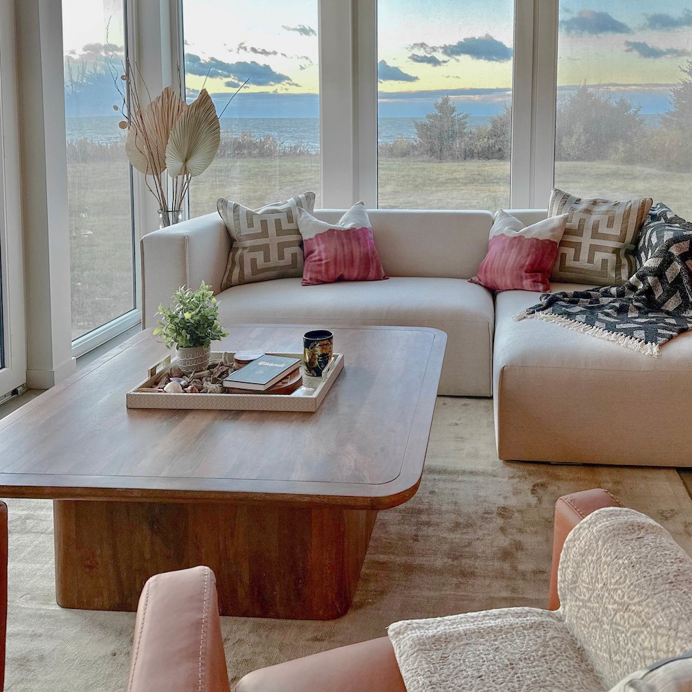 Premium Small Left Modular Sectional with Ottoman