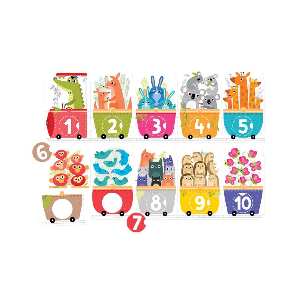 Make-a-Match Puzzle Number Train, Age 3+