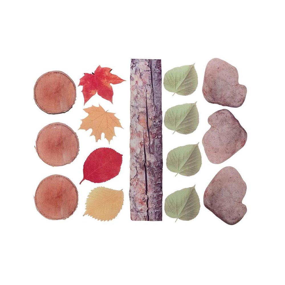 Nature's Footsteps - Set of 15 Nature-Inspired Rubber Mats - Ages 3+