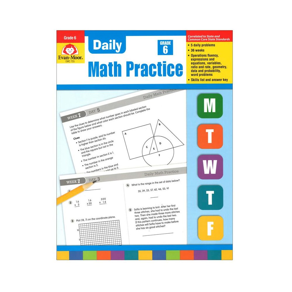 Daily Common Core Math Practice, Grade 6