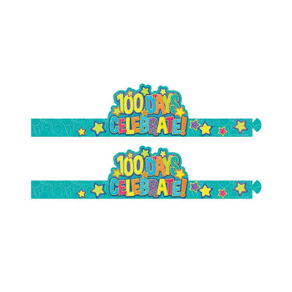 Color My World 100 Days Wearable Hats, 32 Per Pack, 2 Packs