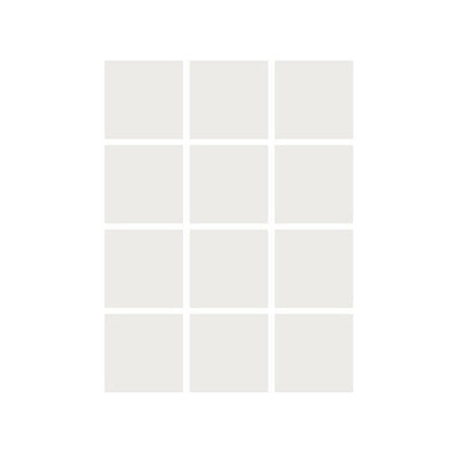 Dry Erase Stickables with Dry Erase Marker, White, 3" x 3", 12 Per Pack, 4 Packs
