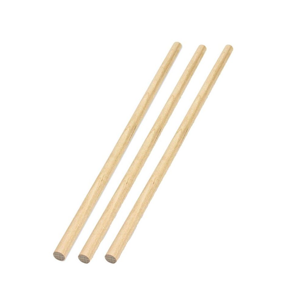 Wood Dowels, 3/8", 25 Per Pack, 3 Packs
