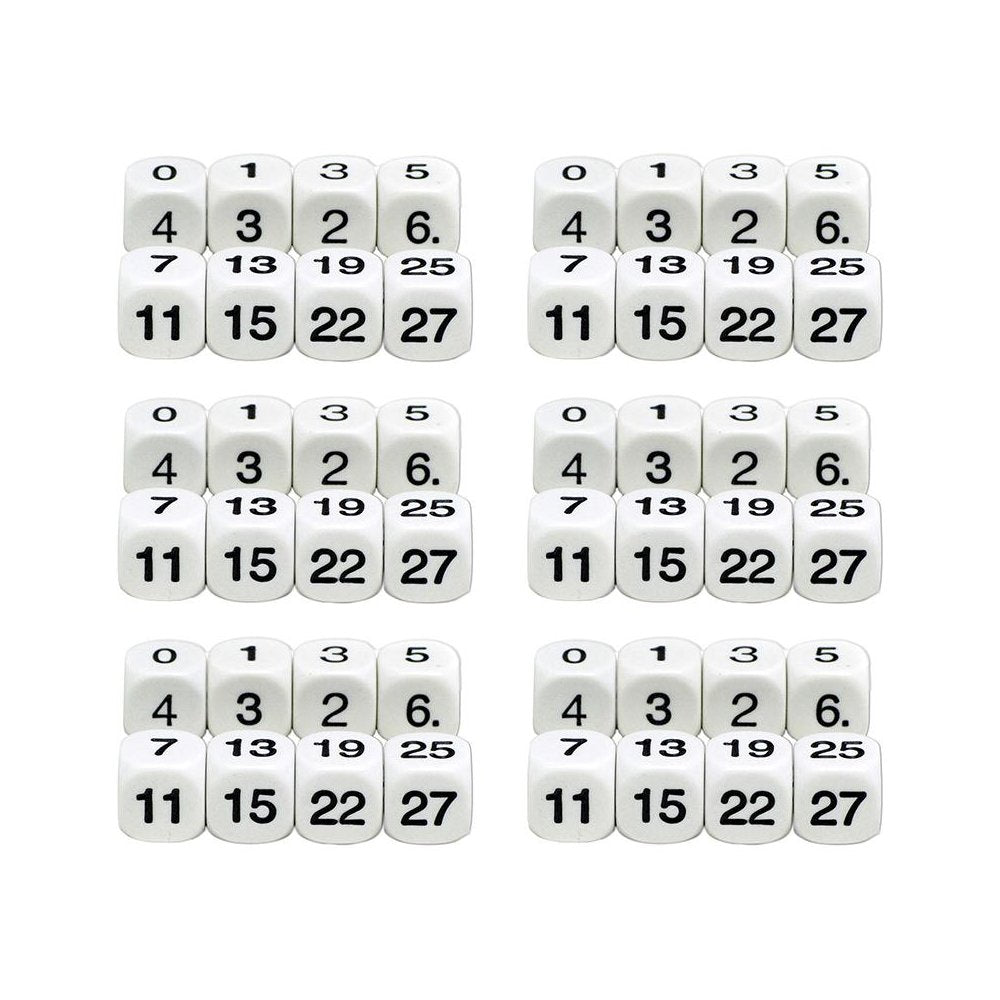 Math Numbers Dice, 6 Sets