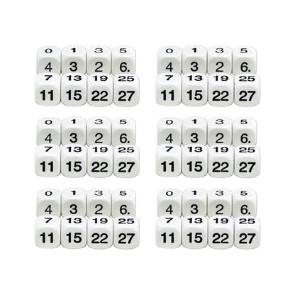 Math Numbers Dice, 6 Sets