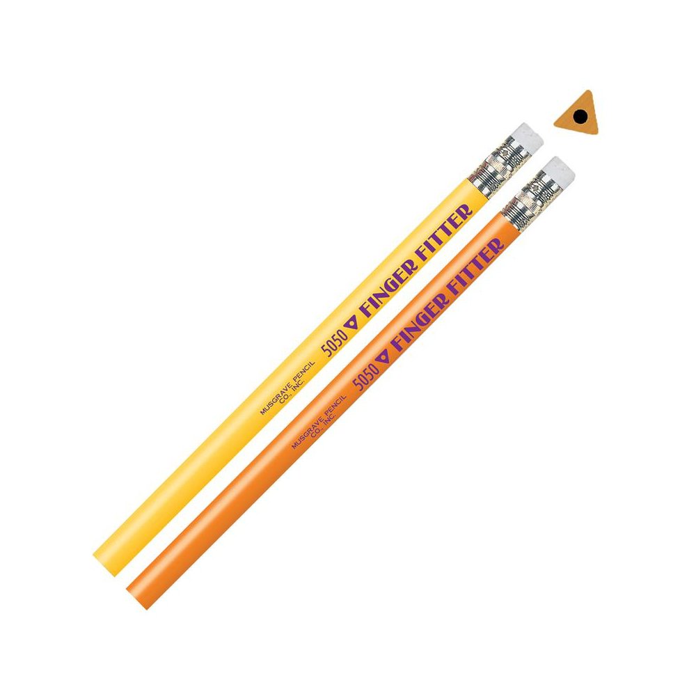 Finger Fitter Pencils with Eraser, 12 Per Pack, 3 Packs