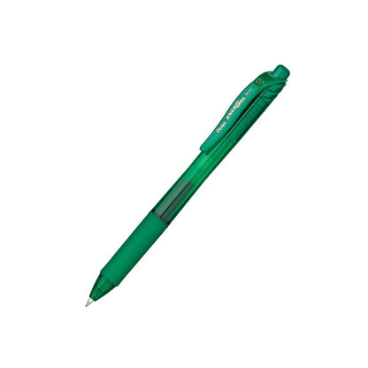 EnerGel-X Retractable Liquid Gel Pen, Green, Pack of 12