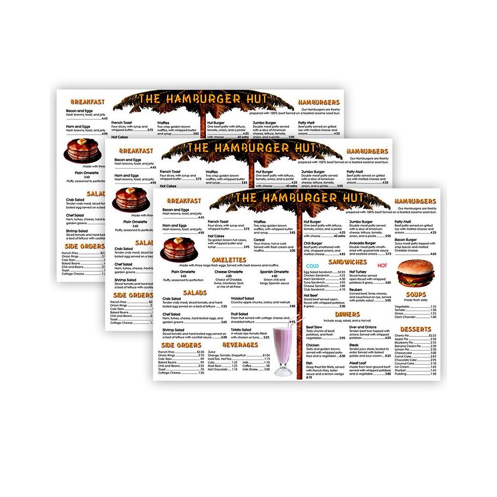 Menu Math: The Hamburger Hut Book, 6 Extra Menus Per Pack, 3 Packs