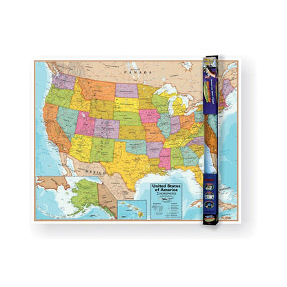 United States Wall Chart with Interactive App