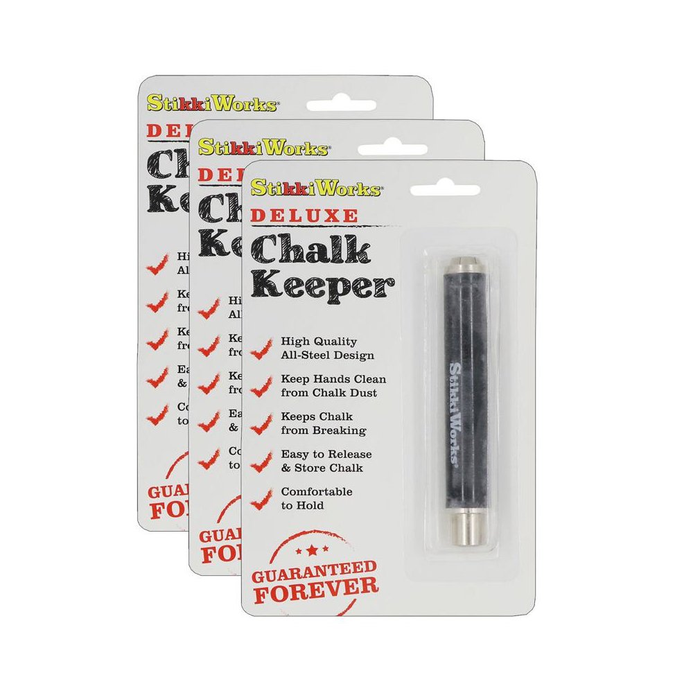 Deluxe Chalk Keeper, Pack of 3