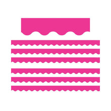 Hot Pink Scalloped Border Trim, 35 Feet Per Pack, 6 Packs