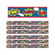 Superhero Straight Border Trim, 35 Feet Per Pack, 6 Packs
