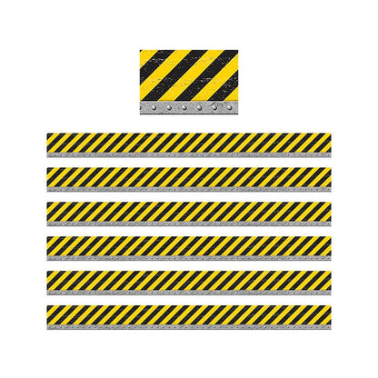 Under Construction Straight Border Trim, 35 Feet Per Pack, 6 Packs