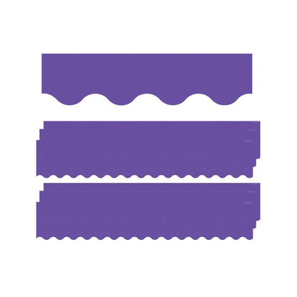 Ultra Purple Scalloped Border Trim, 35 Feet Per Pack, 6 Packs