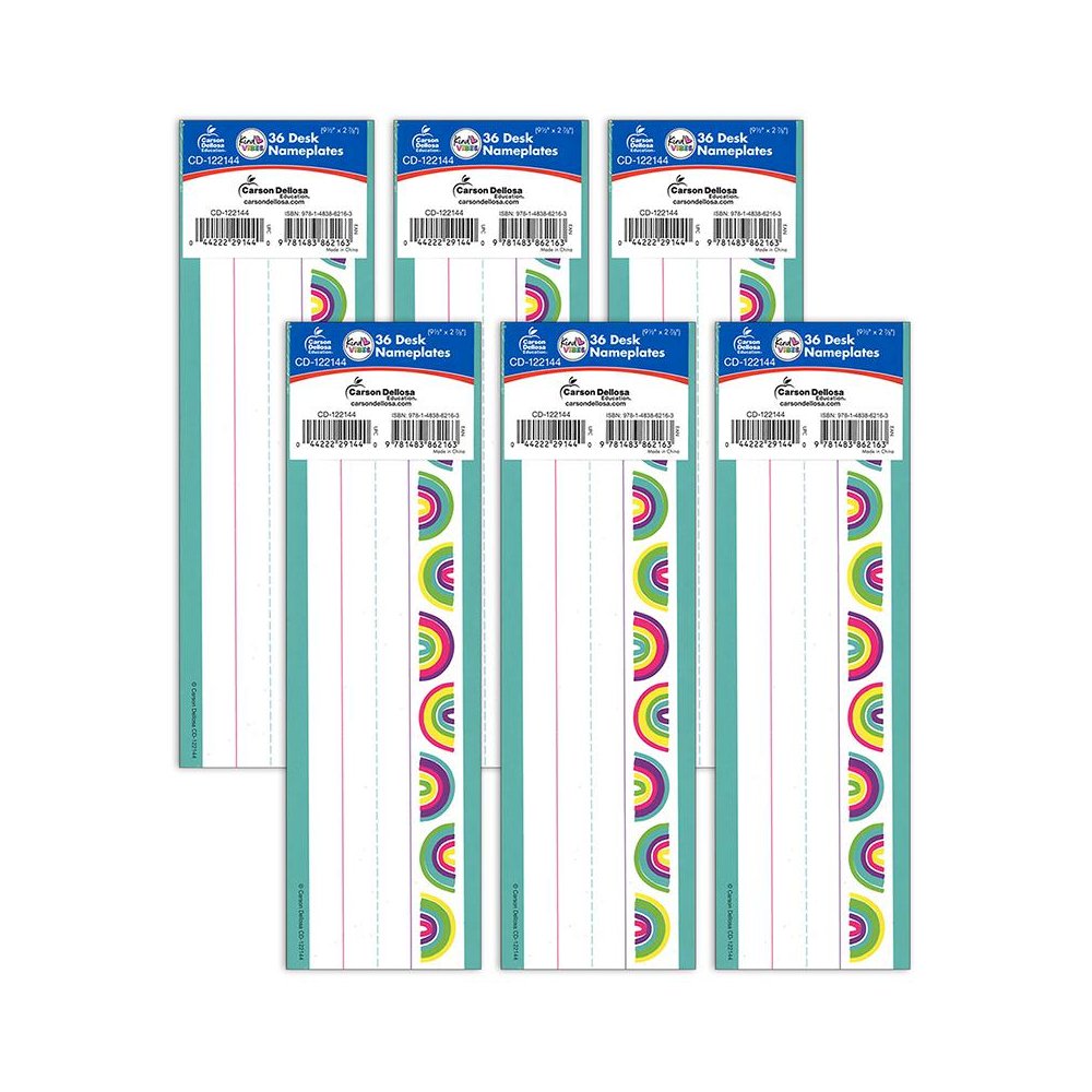Kind Vibes Nameplates, 36 Per Pack, 6 Packs