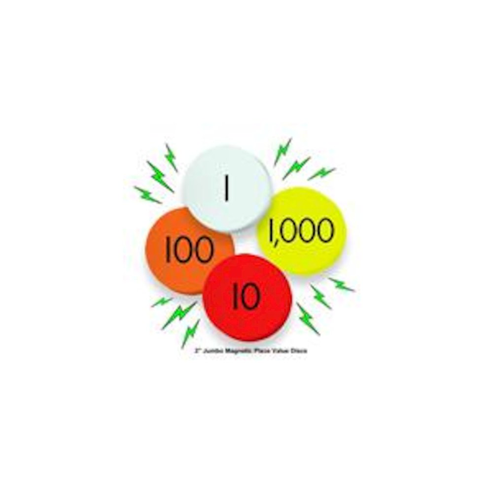 4-VALUE JUMBO MAGNETIC PLACE VALUE DEMONSTRATION DISCS
