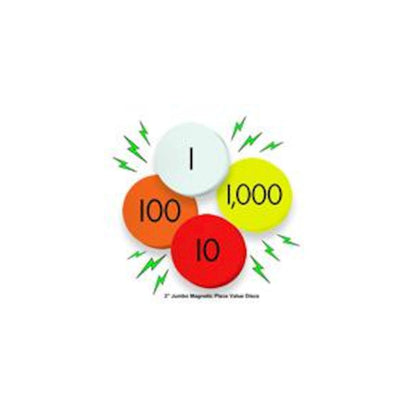 4-VALUE JUMBO MAGNETIC PLACE VALUE DEMONSTRATION DISCS