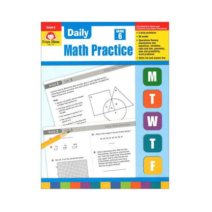 Daily Common Core Math Practice, Grade 6