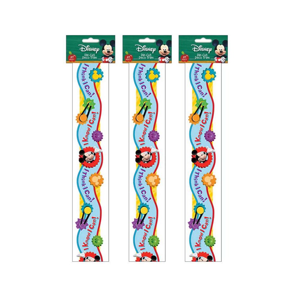 Mickey Mouse Clubhouse I Think I CanDeco Trim, 37 Ft Per Pack, 3 Packs