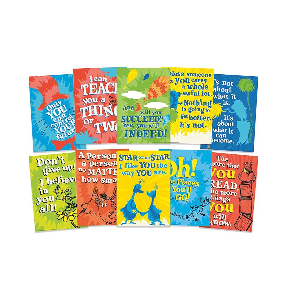 Dr. Seuss Tie-Dye Poster Set