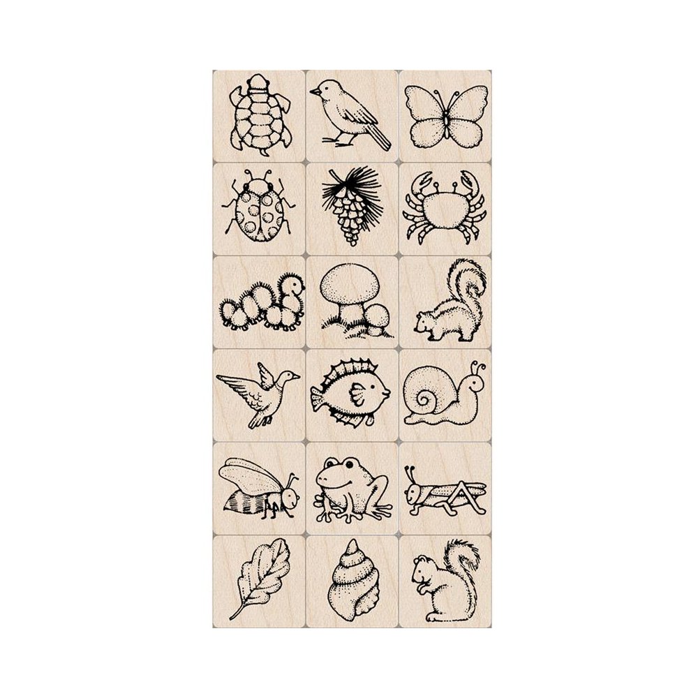 Ink 'n' Stamp Nature Stamps, Set of 18