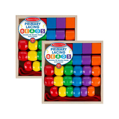 Primary Lacing Beads, 2 Sets