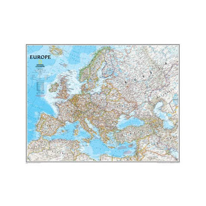 Europe Wall Map 30 X 24
