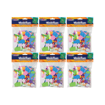 WonderFoam Peel & Stick Letters & Numbers, 267 Pieces Per Pack, 6 Packs