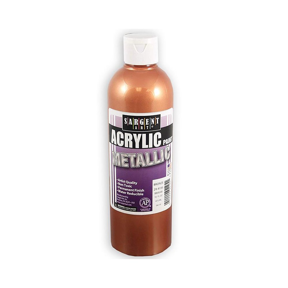 Metallic Acrylic Paint, 16 oz, Bronze
