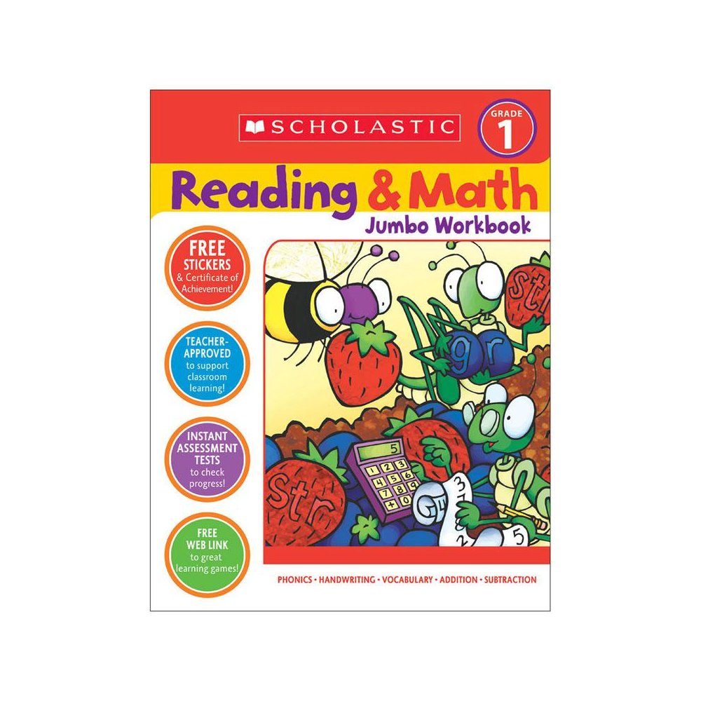 Reading & Math Jumbo Workbook: Grade 1